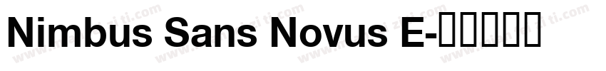 Nimbus Sans Novus E字体转换